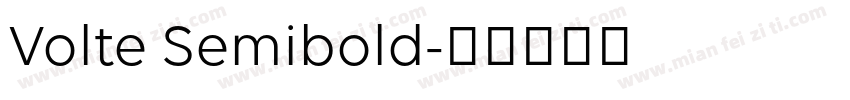 Volte Semibold字体转换